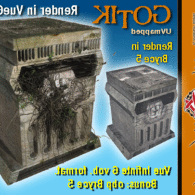 Gotik Ancient Building 3d model