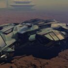 Futuristická kosmická loď Interceptor