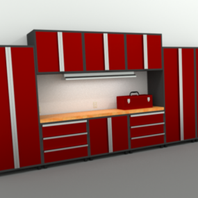 Meubles d'armoire de garage modèle 3D