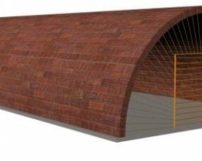 Garage Building Brick Dome 3d model