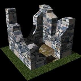 Generic Ruins Building 2 3d model