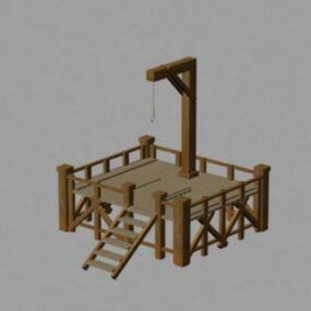 نموذج المشنقة الخشبية 3D