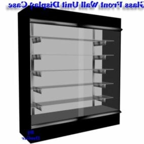 Glass Front Wall Unit Display Cabinet 3d model