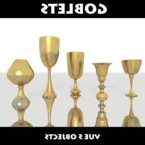 Goblets Glass Set 3d-modell