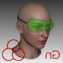 Karakter Kejadian Manusia Dengan Model Kacamata 3d
