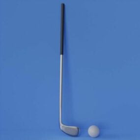 Golf Club And Ball Sport Accessories 3d model
