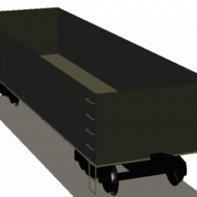 דגם תלת מימד של רכב משאית גונדולה