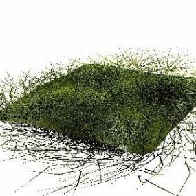 3д модель модуля "Квадрат травы"