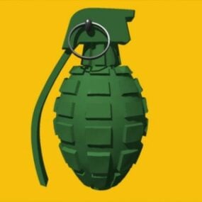 Hand Grenade Explosion Weapon 3d model