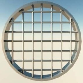 Circle Steel Grids 3d model