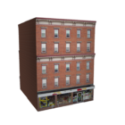Store Building Brick Facade