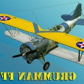 Vintage Uçak Henschel Hs129 3D model