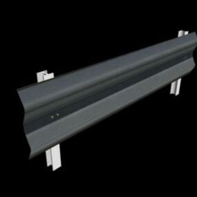 Road Guardrail Low Poly 3d model