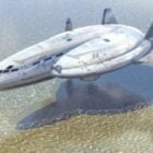 Futuristic Spacecraft Transport