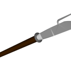 Halberd Sword Weapon 3d-modell