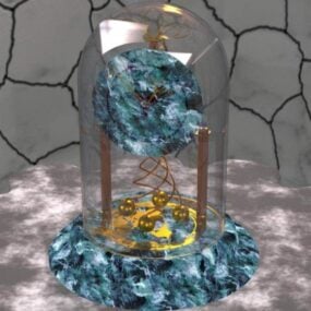 Science Pendulum Clock 3d model