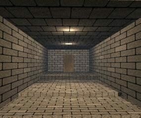 Hallway Brick House 3d model