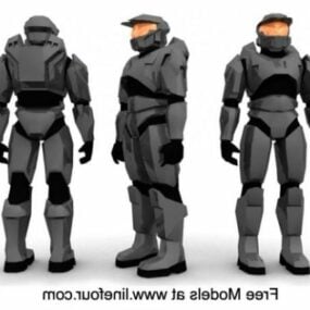 Personagem de jogo Halo Masterchief Modelo 3D