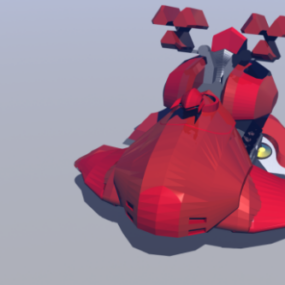Anti Air Wraith Futuristisches Fahrzeug 3D-Modell