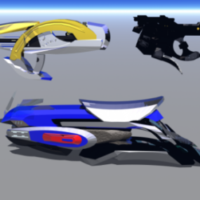 Modelo 3D do veículo de armas Halo