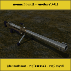 Atgm Cannon Weapon 3d model