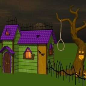 Haunted House Building 3d-malli
