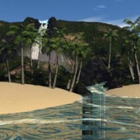 Paysage d'Hawaï modèle 3D
