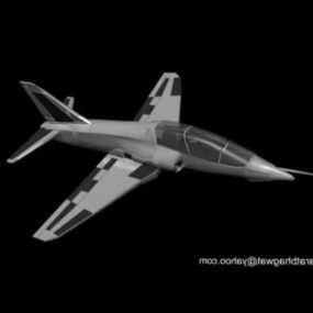Avión de combate Hawk modelo 3d