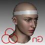 Headband With Girl Character 3d model