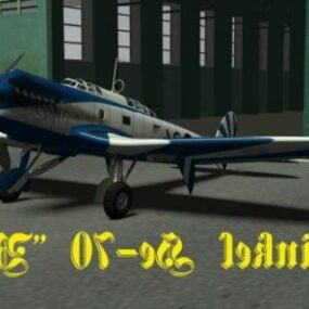 Vintage Uçak Heinkel He70 3D model