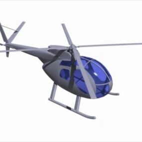 Oh6a Utilities Helicopter דגם תלת מימד