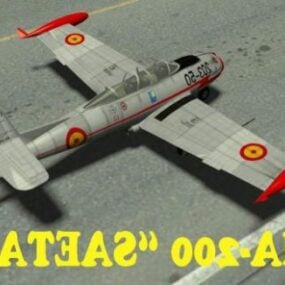 ヴィンテージ航空機イスパノ アヴィアシオン Ha200 3D モデル