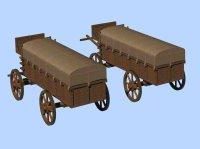 Modelo 3d de carrinho de vagão vintage