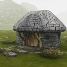 Hobbit Hut House 3d model