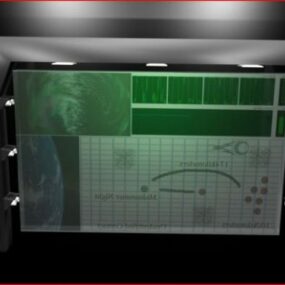 Mô hình 3d Bộ điều khiển Scifi Holo Panel