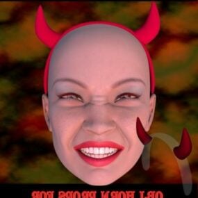 Mô hình 3d nhân vật cô gái ác quỷ