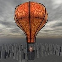Gaming Hot Air Balloon 3d model
