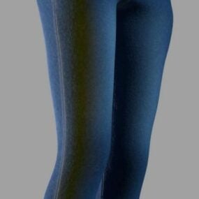 Mode-jeans voor menselijk karakter 3D-model