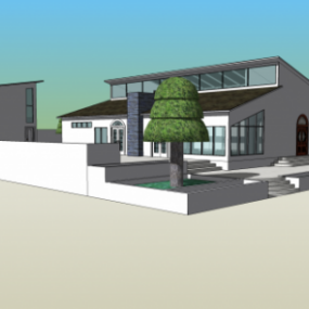 3д модель современного дома