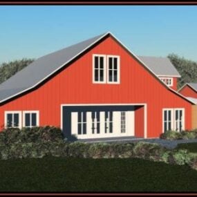 Roof House Country Style 3d-modell