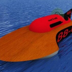 Wasserflugzeug Futuristisches Fahrzeug 3D-Modell