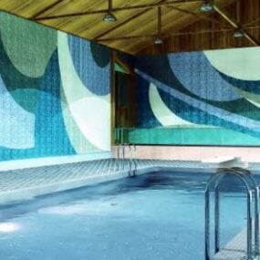 Indoor Swimming Pool Building 3d model