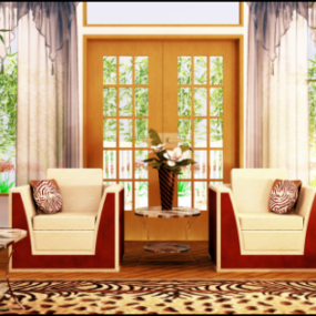 Living Room Suite Furniture Set 3d model