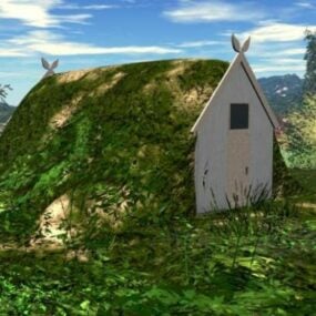 House Grass Roof 3d model