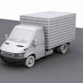نموذج سيارة شاحنة بضائع إيفيكو ثلاثي الأبعاد