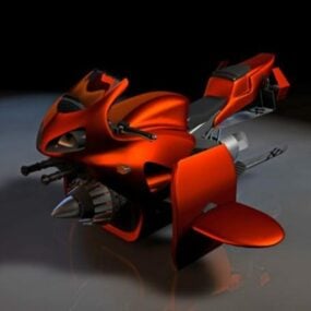 نموذج طائرة الدراجة النفاثة 3D
