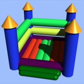 البلاستيك Castlلعبة أطفال إلكترونية نموذج ثلاثي الأبعاد