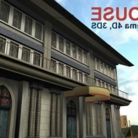 고대 유럽 하우스 3d 모델