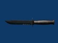 Modello 3d del coltello di bellezza