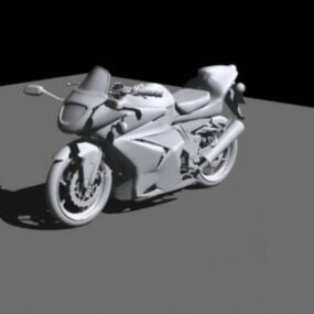 Kawasaki Ninja -moottoripyörän 3d-malli